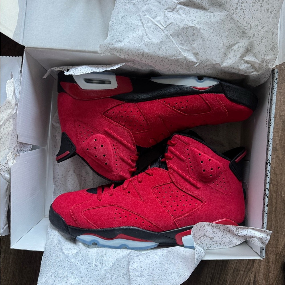 Red Jordan 6. Brand New with Box. Size 15.